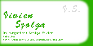 vivien szolga business card